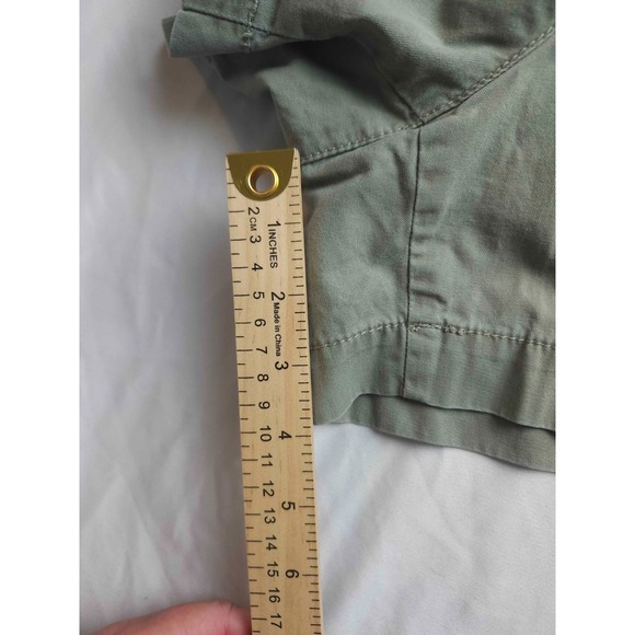 Ann Taylor Loft Khaki Casual Chino Shorts Womens Size 8 Green Preppy Casual - Picture 2 of 7